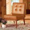 Baxton Studio Arvid Mid-Century Modern Tan Faux Leather and Walnut Brown Finished Wood Dining Chair 175-10838-Zoro - alternate 2